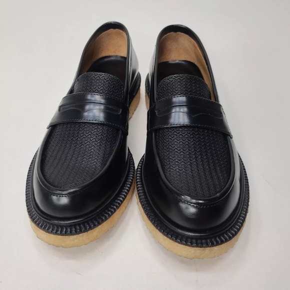 ADIEU PARIS Womens Black Leather Type 5 Penny Loafers Size EU37/ 7 US - Picture 2 of 12